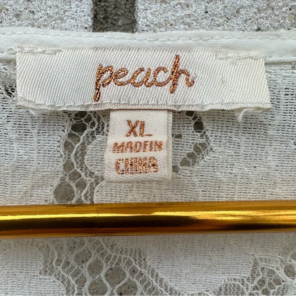 Peach beautiful ivory